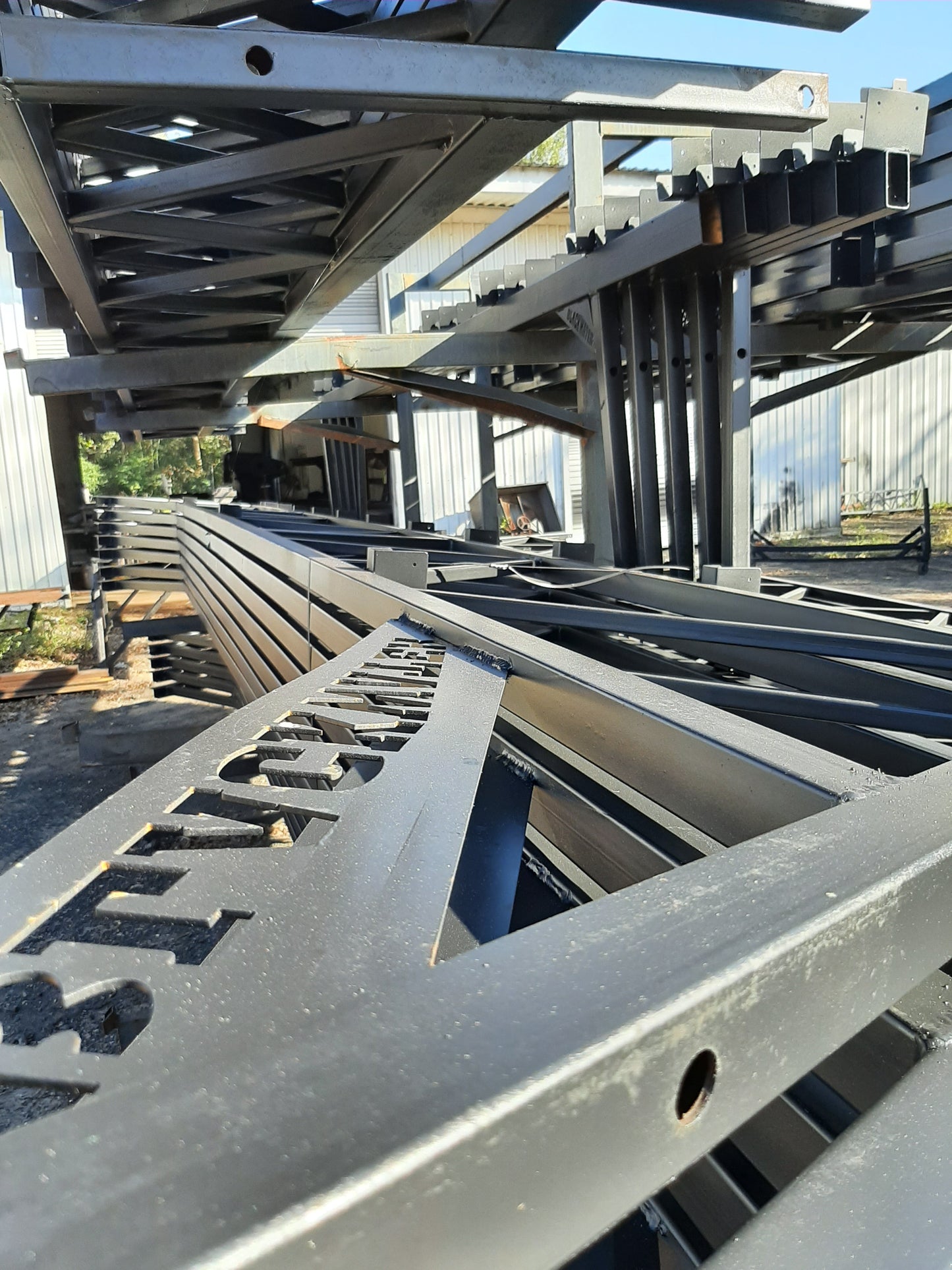 2" X 2" SQUARE TUBE STEEL ROOF TRUSSES FOR POLE BARNS