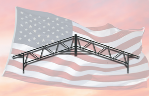 Open image in slideshow, 1.5&quot; X 1.5&quot; SQUARE TUBE STEEL TRUSSES BLACKWATER TRUSS SYSTEMS
