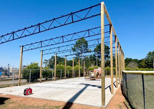 Steel Trusses - 1.5 inch X 1.5 inch Square Tube Steel Lean-To Roof Trusses