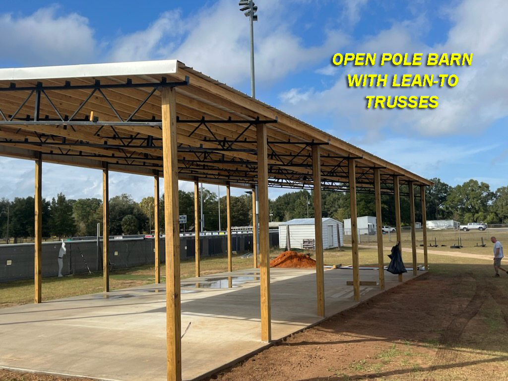 Steel Trusses - 1.5 inch X 1.5 inch Square Tube Steel Lean-To Trusses