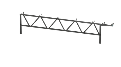 Steel Trusses - Square Tube - 2 inch X 2 inch Lean-to Style Roof Trusses