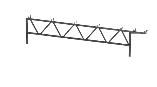 Steel Trusses - Square Tube - 2 inch X 2 inch Lean-to Style Roof Trusses