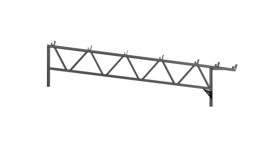 Steel Trusses - 1.5 inch X 1.5 inch Square Tube Steel Lean-To Metal Roof Trusses