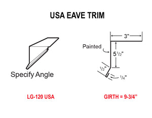 METAL TRIM & FLASHINGS - U.S.A. EAVE TRIM U.S.A. METAL SALES