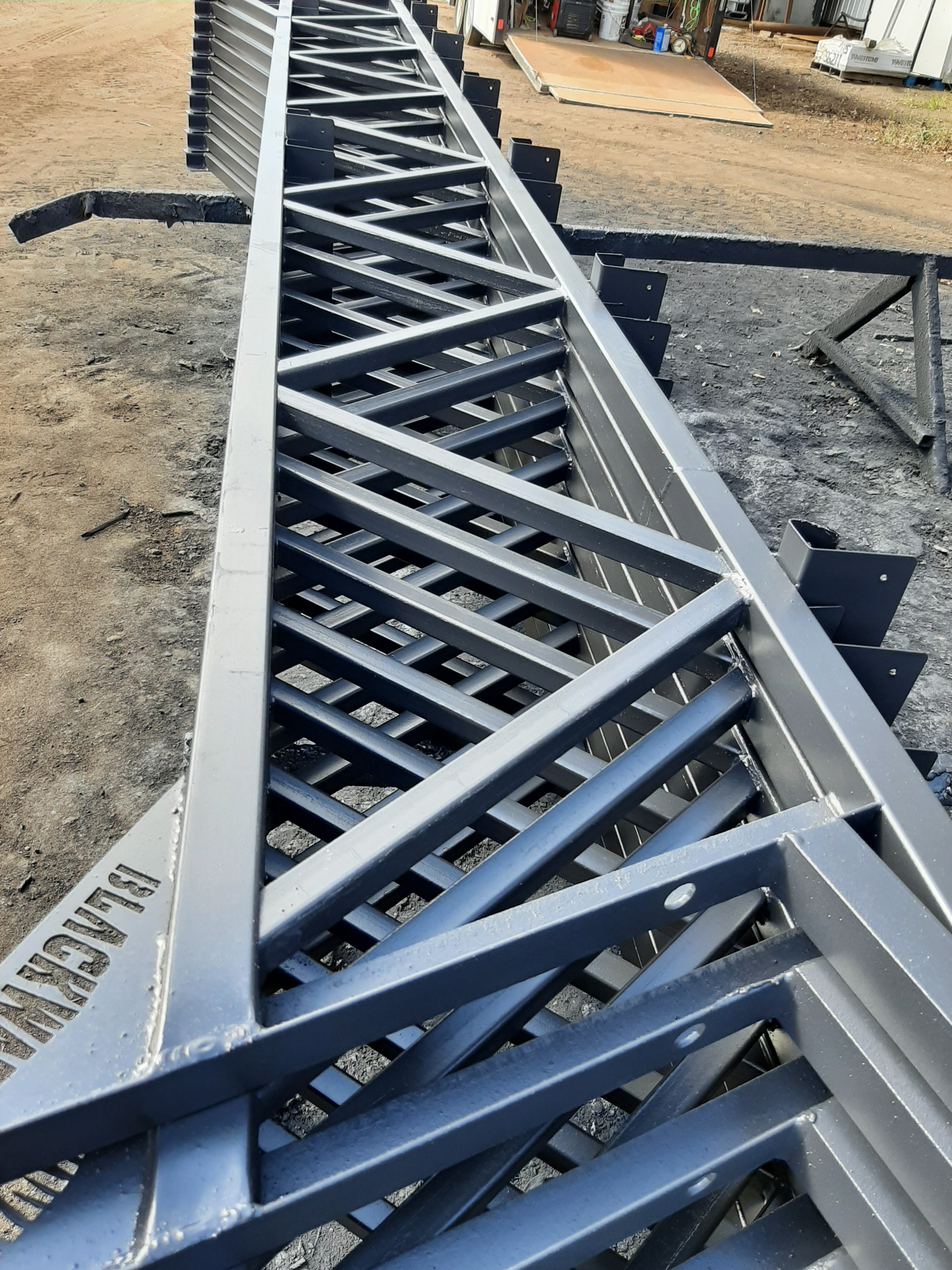 2" X 2" SQUARE TUBE STEEL ROOFING TRUSSES FOR POLE BARN