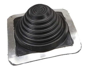 PIPE BOOT - #3 SQUARE BASE BLACK EPDM MASTER FLASHING - 1/4"-5-3/4" Blackwater Truss Systems