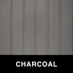 METAL SIDING AND ROOFING - CHARCOAL GRAY / GREY ROLLED METAL PANELS