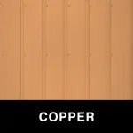 METAL SIDING AND ROOFING - COPPER / GOLD ROLLED METAL PANELS