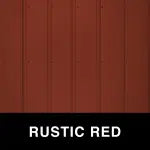 METAL SIDING AND ROOFING - RED ROLLED METAL PANELS