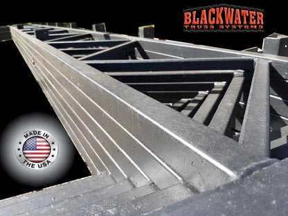 1.5" X 1.5" SQUARE TUBE STEEL ROOF TRUSSES BLACKWATER TRUSS SYSTEMS